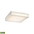 Elk Lighting Hampstead 1-Lght Flsh Mnt Chrm w/Opal Wht Acrylic Diffuser - LED FML4100-10-15